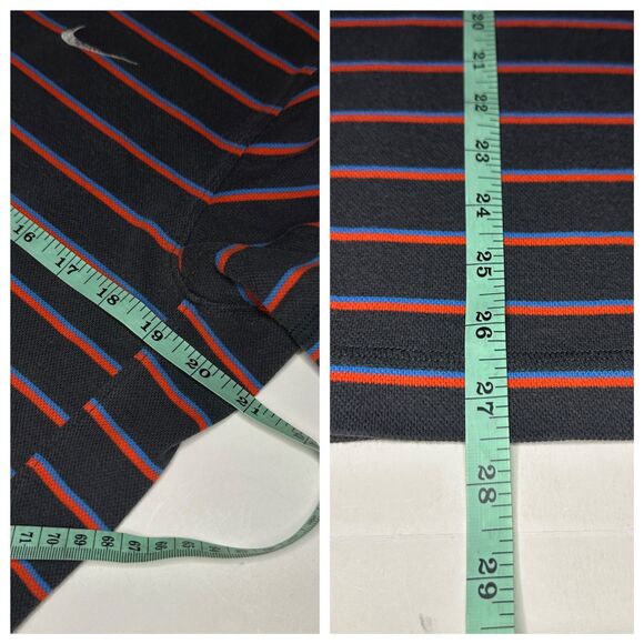 Vintage 00s Y2K Nike "The Athletic Dept." Striped Polo Shirt - Men's Size Large - Picture 6 of 9